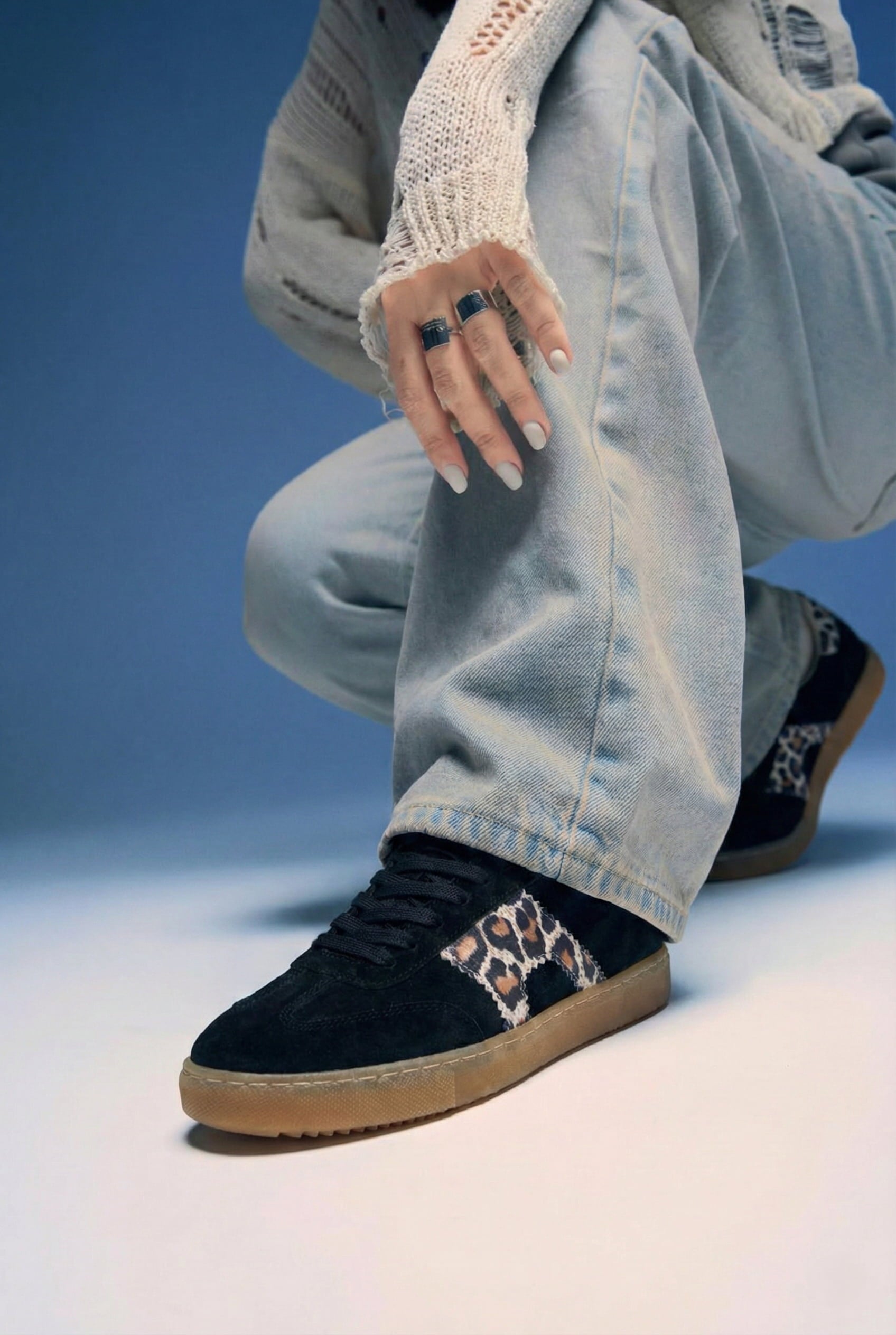 COSTA SİYAH SÜET LEOPAR